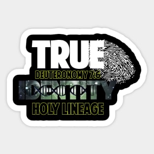 True Identity Holy Lineage | Sons of Thunder Sticker